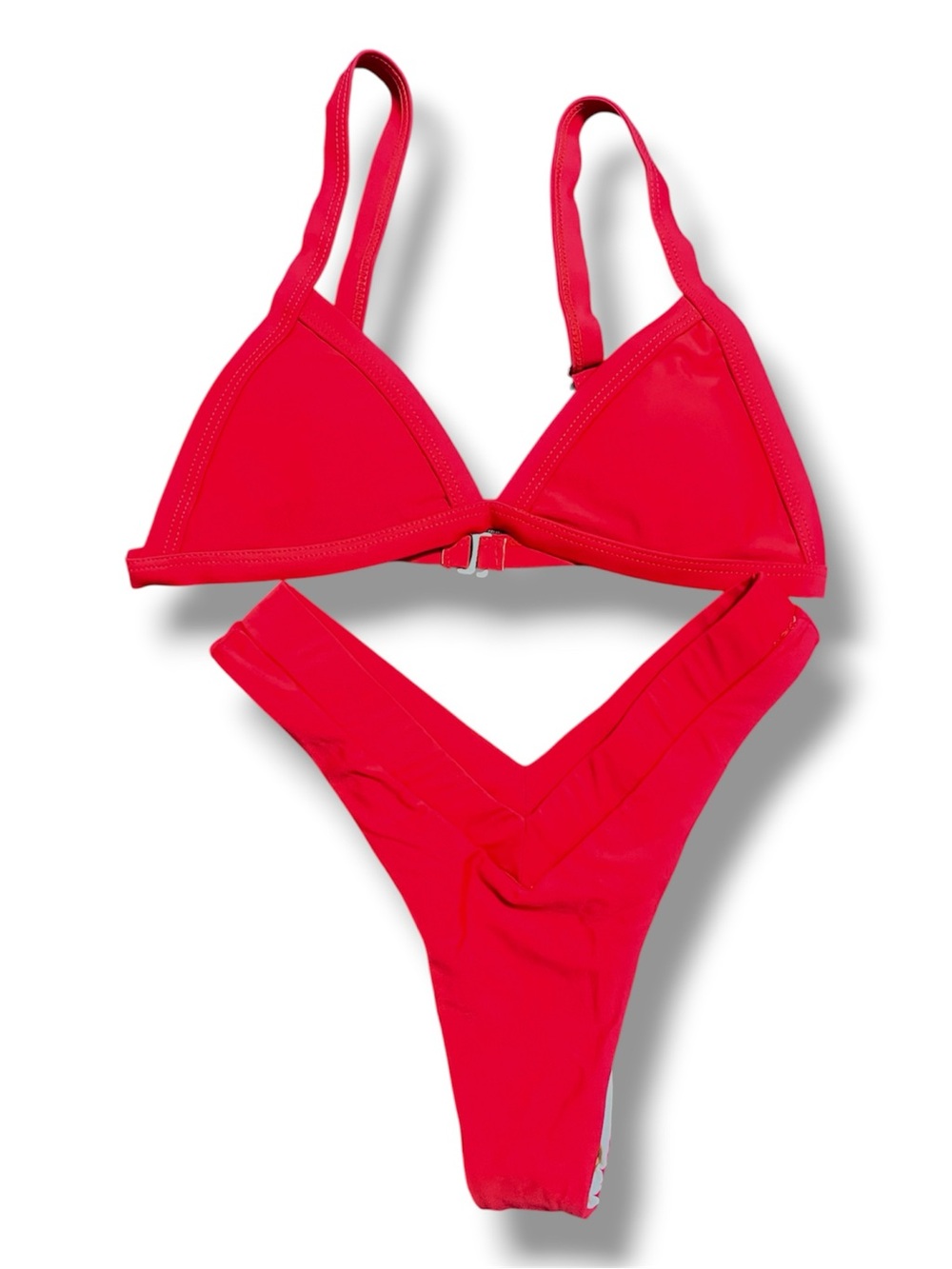 Women’s Red Triangle Bikini Set - Unbranded